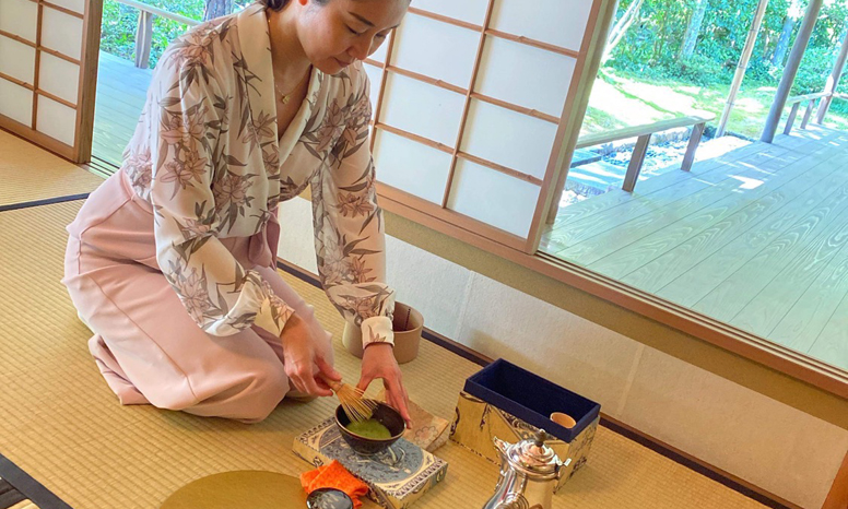 table tea ceremony ojigi